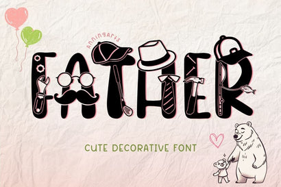 Father - Decorative font Font AnningArts Design 