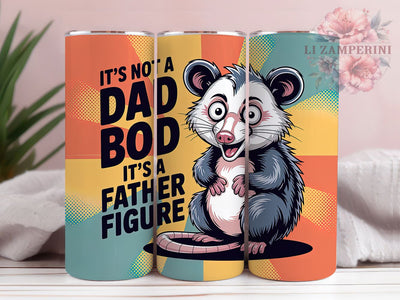 Father Figure Retro 20oz Tumbler Wrap, Retro Dad Design, Funny Dad Bod, Father’s Day Gift, Vintage Color Palette, 20oz Tumbler Wrap, Sublimation PNG Sublimation Li Zamperini 