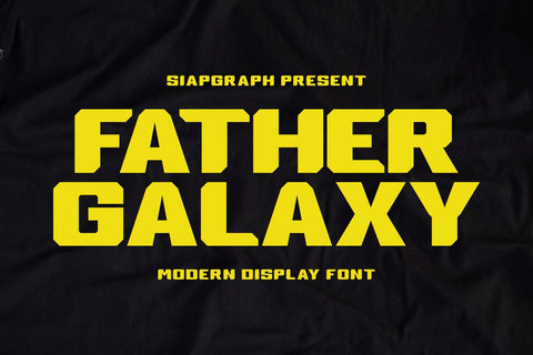 Father Galaxy - Futuristic Display Font Font Masyafi Studio 