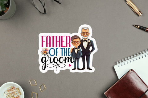 Father of the groom Sticker Design Sublimation Regulrcrative 