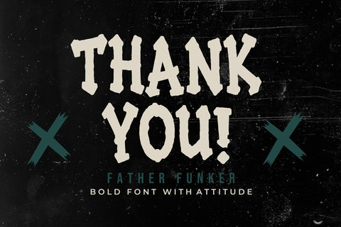 Father Punker | Bold Punk Display Font Font Mozzatype 