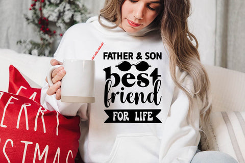 father & son best friend for life SVG Angelina750 