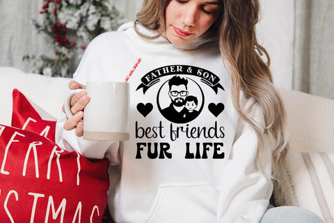 father & son best friends fur life SVG Angelina750 