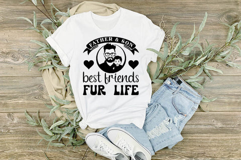 father & son best friends fur life SVG Angelina750 