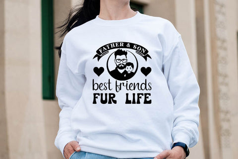 father & son best friends fur life SVG Angelina750 