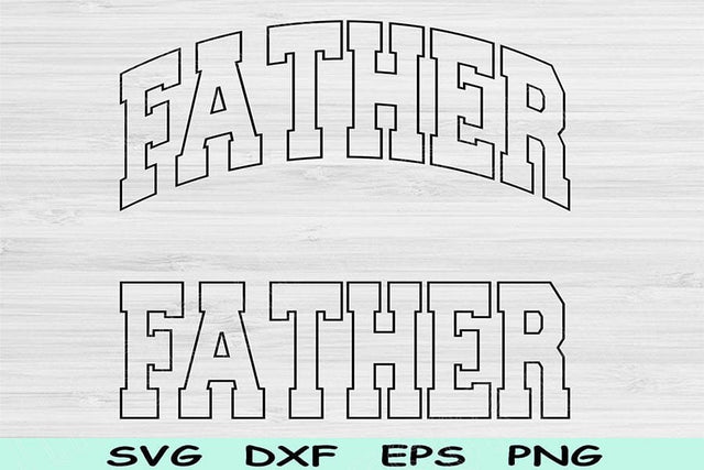 Father Svg Dxf Cut Files, Father Png, Dad Svg Files For Cricut, Daddy Svg, New Father Svg Block Wave Text Shirt Sublimation Digital Designs SVG TiffsCraftyCreations 
