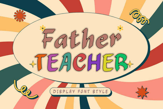 Father Teacher Font Prasetya Letter 