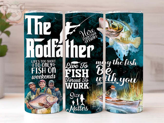Fathers Day 20oz Tumbler Png, Straight & Tapered Tumbler Png, Funny Fishing Tumbler Png, Digital Download PNG Sublimation Lara' s Designs 