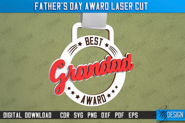 Father's Day Award | Wooden Trophy | Personalized Award for Dad | CNC File SVG Fly Design 