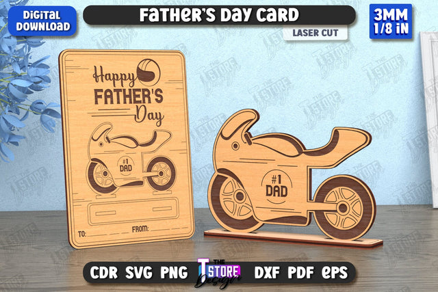 Father’s Day Card | Gift Idea | Greeting Card | Gift for Grandpa | CNC File SVG The T Store Design 