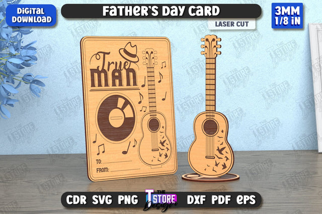 Father’s Day Card | Gift Idea | Greeting Card | Gift for Grandpa | CNC File SVG The T Store Design 