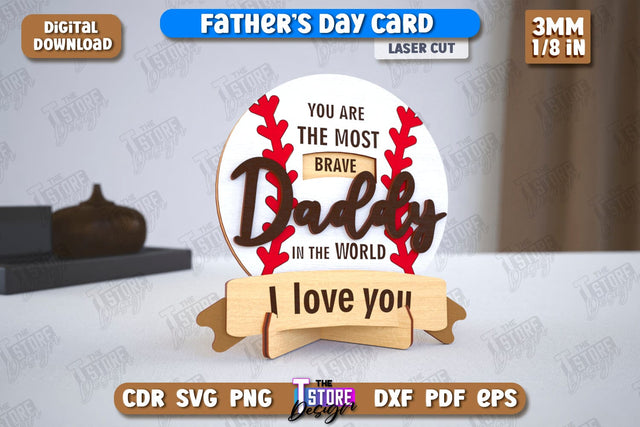 Father’s Day Card | Gift Idea | Greeting Card | Gift for Grandpa | CNC File SVG The T Store Design 