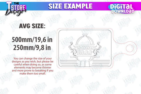 Father's Day Cutting Board Bundle | Decorative Cutting Board | Mini Cutting Board | CNC Files SVG The T Store Design 