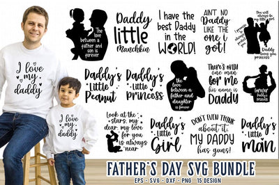 Father's Day Dad SVG Bundle Design, Father's Day T-shirt Bundle SVG FiveStarCrafting 