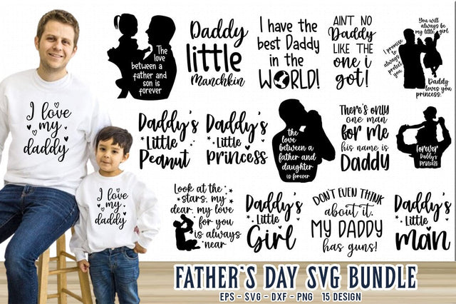 Father's Day Dad SVG Bundle Design, Father's Day T-shirt Bundle SVG FiveStarCrafting 