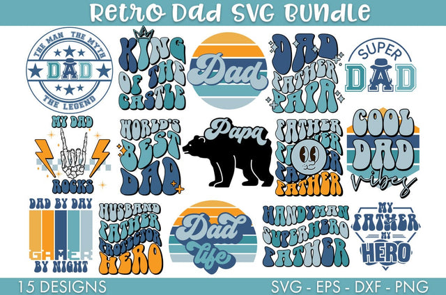 Father's Day Dad SVG Bundle Sublimation Cut file SVG Freeling Design House 