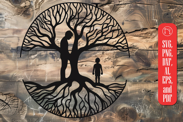 Father’s Day Dad Tree SVG cut file SVG MD JOYNAL ABDIN 