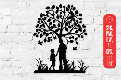 Father's Day Dad Tree SVG cut file SVG MD JOYNAL ABDIN 