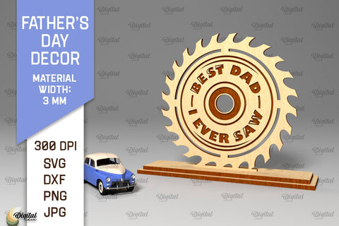Father's Day Decor Laser Cut Bundle. Dad Day Wood Signs SVG SVG Evgenyia Guschina 