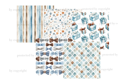 Fathers Day Digital Paper | Checkered Pattern Digital Pattern GlamArtZhanna 