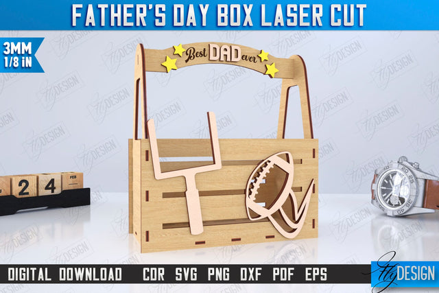 Father’s Day Gift Box | Wooden Gift Box | Storage Box | Gift Idea | CNC File SVG Fly Design 
