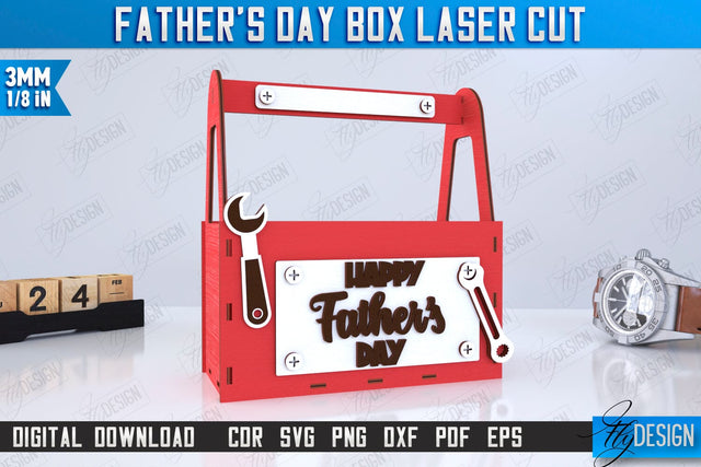 Father’s Day Gift Box | Wooden Gift Box | Storage Box | Gift Idea | CNC File SVG Fly Design 