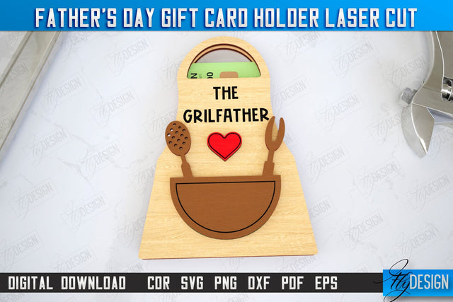 Father's Day Gift Card Holder | Gift Idea | Greeting Card | CNC File SVG Fly Design 