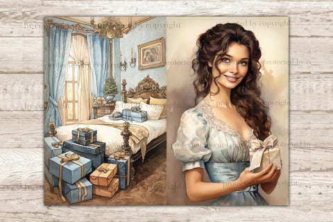 Fathers Day Junk Journal Pages | Victorian Scrapbook Paper SVG GlamArtZhanna 