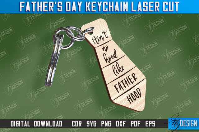 Father’s Day Keychain | Keychain Inscription | Grandpa Gift | CNC Files SVG Fly Design 