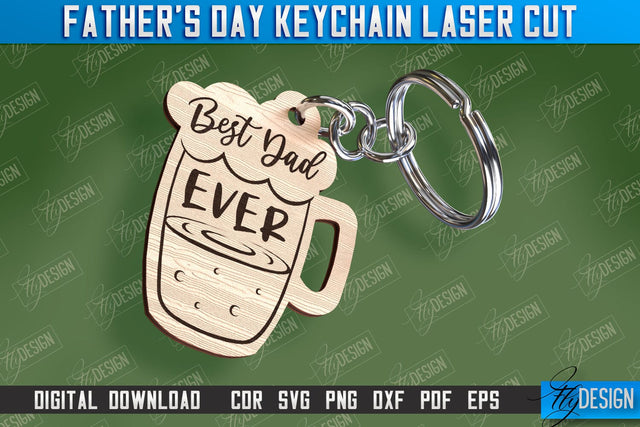 Father’s Day Keychain | Keychain Inscription | Grandpa Gift | CNC Files SVG Fly Design 