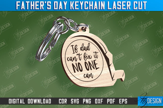 Father’s Day Keychain | Keychain Inscription | Grandpa Gift | CNC Files SVG Fly Design 