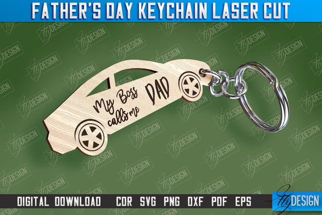 Father’s Day Keychain | Keychain Inscription | Grandpa Gift | CNC Files SVG Fly Design 
