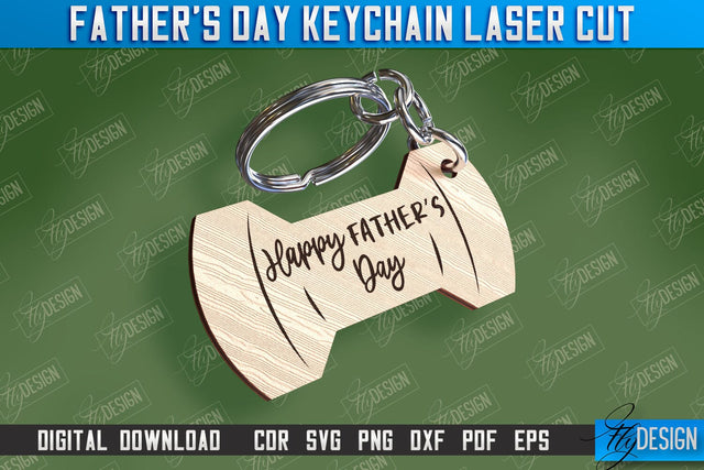 Father’s Day Keychain | Keychain Inscription | Grandpa Gift | CNC Files SVG Fly Design 