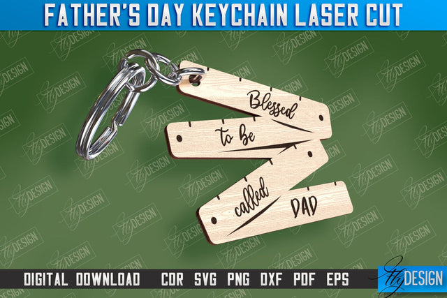 Father’s Day Keychain | Keychain Inscription | Grandpa Gift | CNC Files SVG Fly Design 