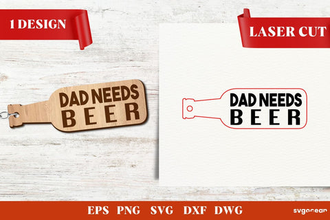 Father’s Day Keychains Laser Cut SVG SvgOcean 