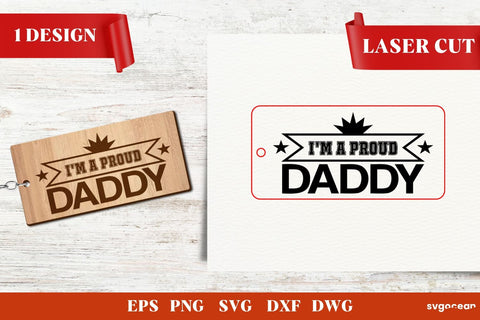 Father’s Day Keychains Laser Cut SVG SvgOcean 