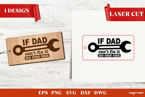Father’s Day Keychains Laser Cut SVG SvgOcean 