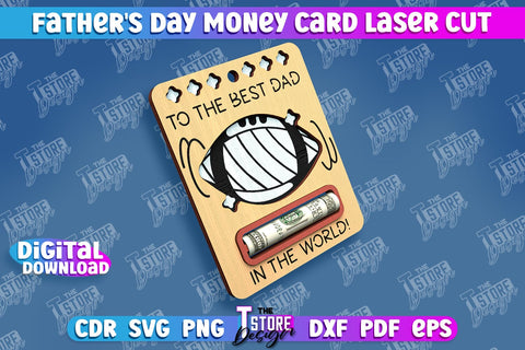 Father’s Day Money Card Bundle | Greeting Cards | Money Card Holder | CNC File SVG The T Store Design 