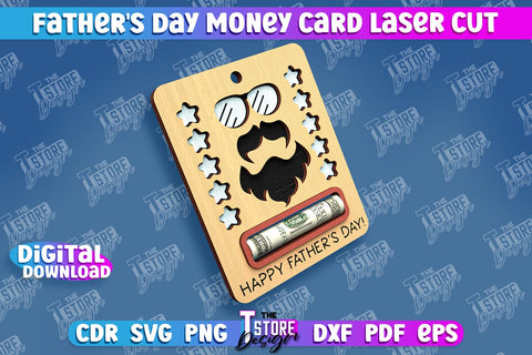 Father’s Day Money Card Bundle | Greeting Cards | Money Card Holder | CNC File SVG The T Store Design 