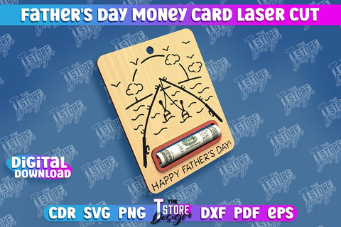 Father’s Day Money Card Bundle | Greeting Cards | Money Card Holder | CNC File SVG The T Store Design 