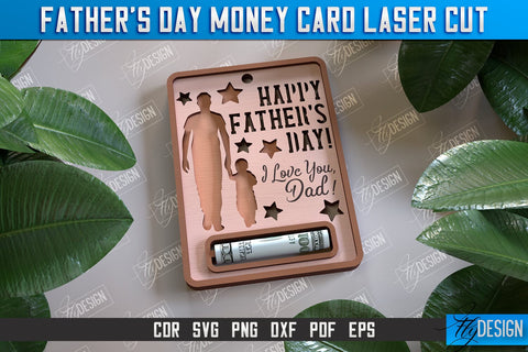 Father’s Day Money Card Bundle | Greeting Cards | Money Holder | CNC File SVG Fly Design 