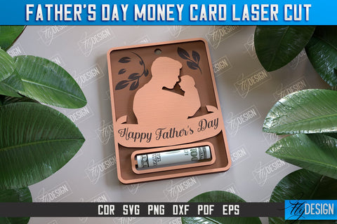 Father’s Day Money Card Bundle | Greeting Cards | Money Holder | CNC File SVG Fly Design 