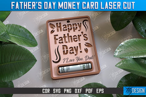 Father’s Day Money Card Bundle | Greeting Cards | Money Holder | CNC File SVG Fly Design 
