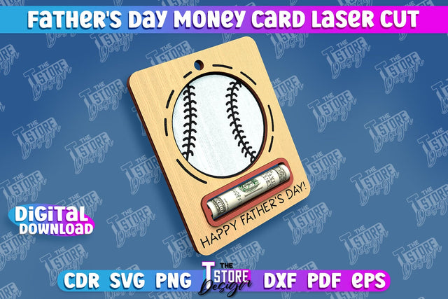 Father’s Day Money Card | Greeting Cards | Money Card Holder | CNC File SVG The T Store Design 