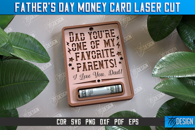 Father’s Day Money Card | Greeting Cards | Money Holder | CNC File SVG Fly Design 