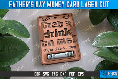 Father’s Day Money Card | Greeting Cards | Money Holder | CNC File SVG Fly Design 
