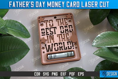 Father’s Day Money Card | Greeting Cards | Money Holder | CNC File SVG Fly Design 