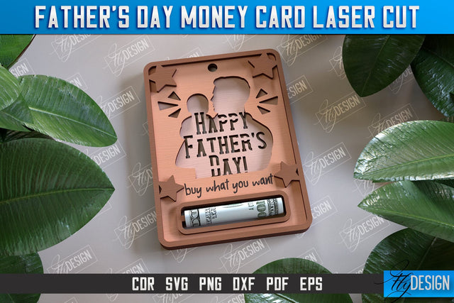 Father’s Day Money Card | Greeting Cards | Money Holder | CNC File SVG Fly Design 