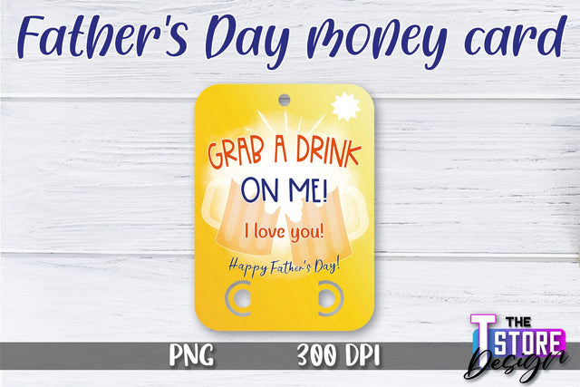 Father’s Day Money Card PNG Design | Dad Money Holder | Happy Father’s Day Sublimation The T Store Design 