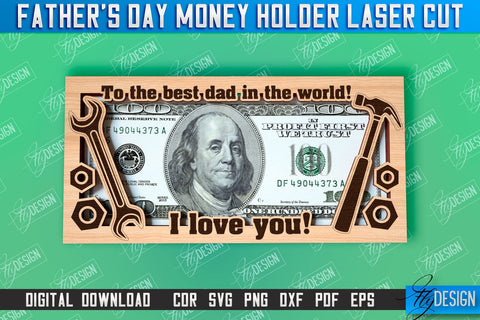 Father’s Day Money Holder | Money Card Design | Greeting Cards SVG Fly Design 